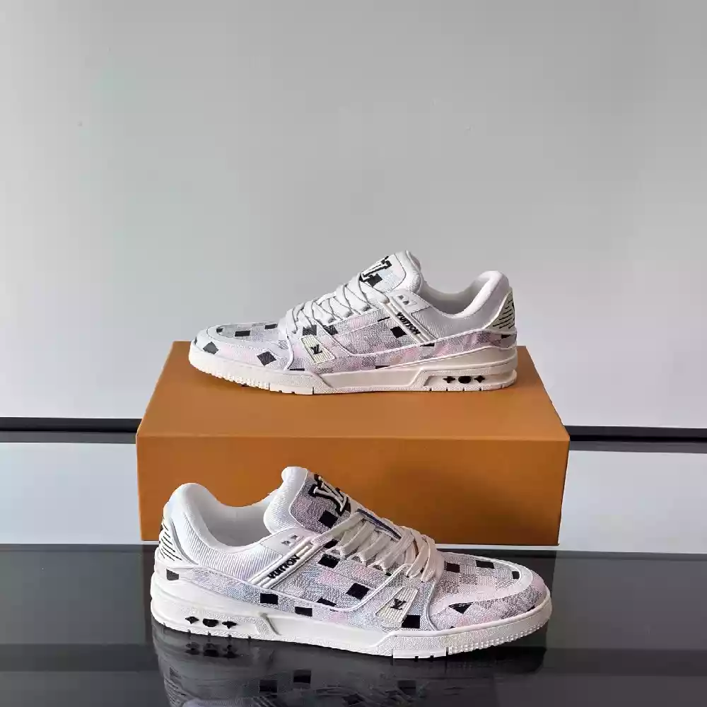 LOUIS VUITTON LV TRAINER MAXI PINK - LVS222 LOUIS VUITTON LV TRAINER MAXI PINK