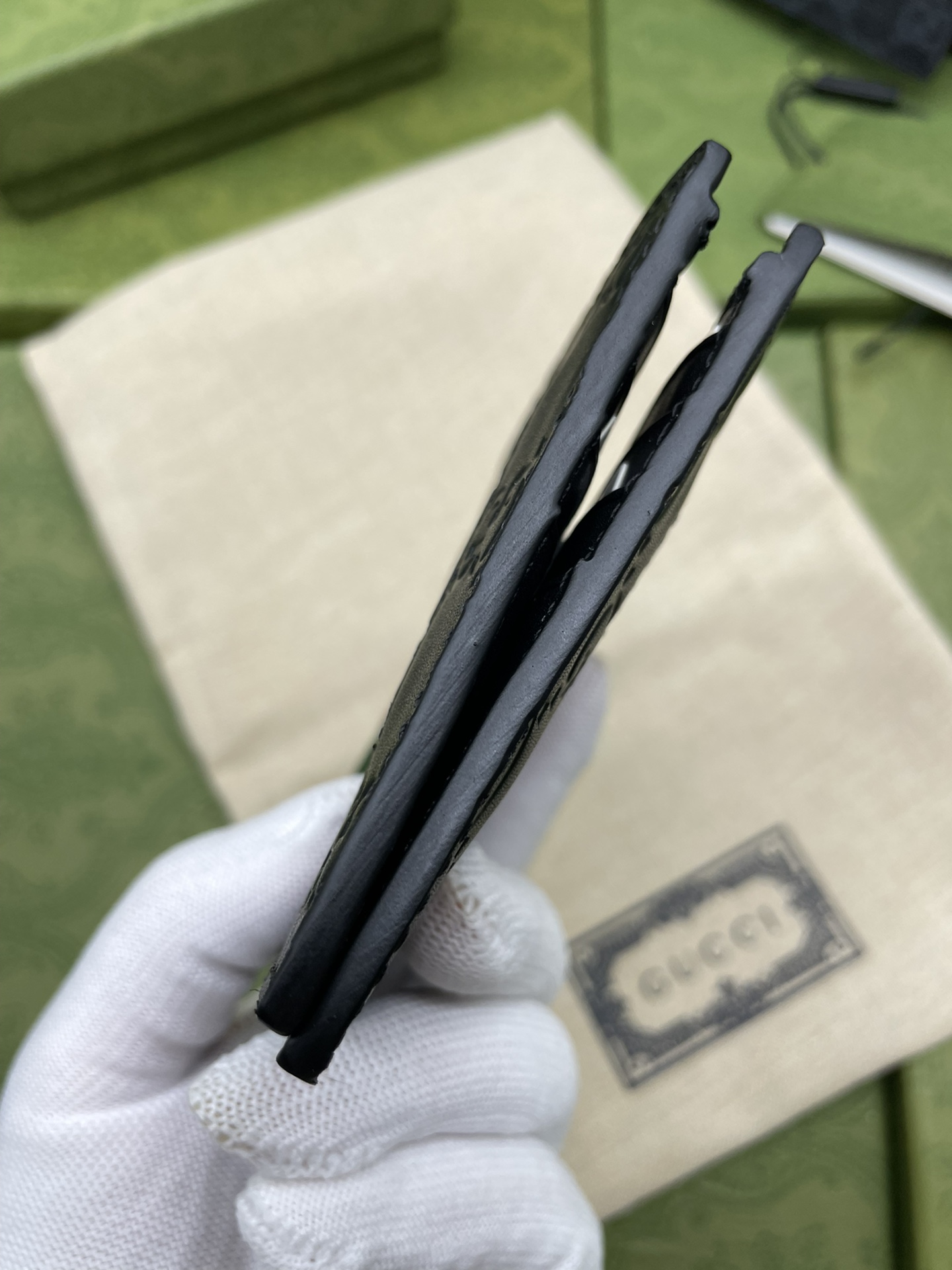 GUCCI BIFOLD GG SUPREME WEB BLACK WALLET - WLG052 GUCCI BIFOLD GG SUPREME WEB BLACK WALLET