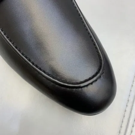 Hermes Men's Colette Loafers In Black Calfskin - HM044 Hermes Men's Colette Loafers In Black Calfskin