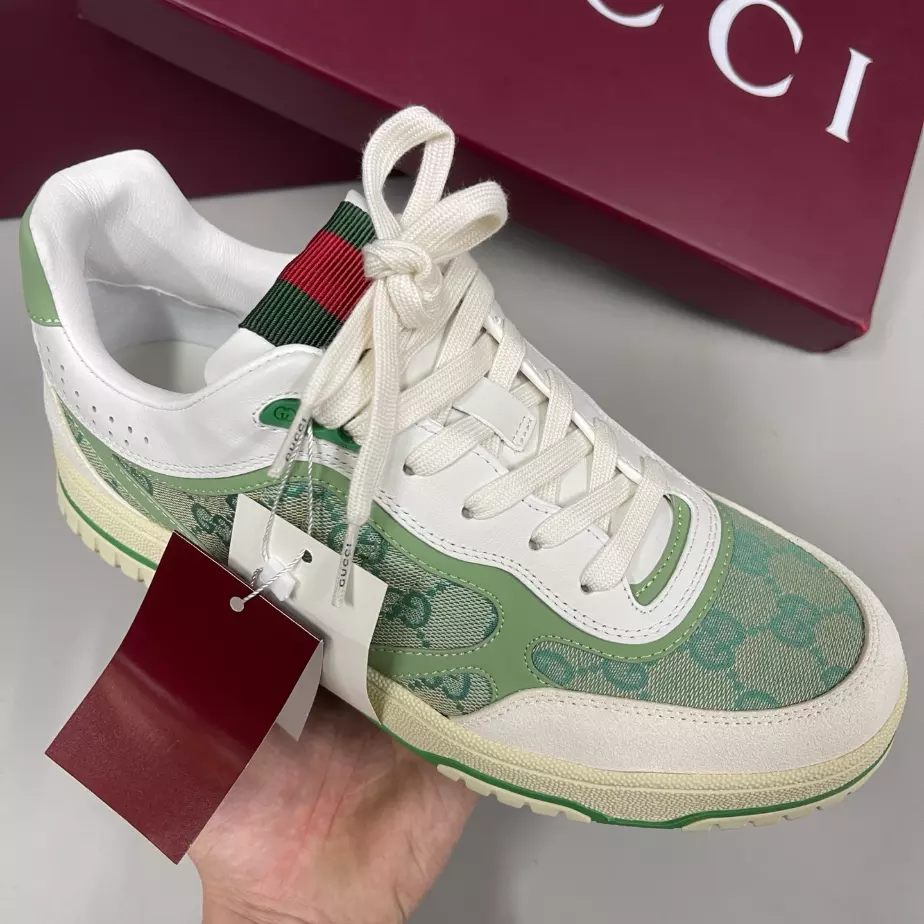 Gucci Re-Web Trainer White Sneakers - GCC208