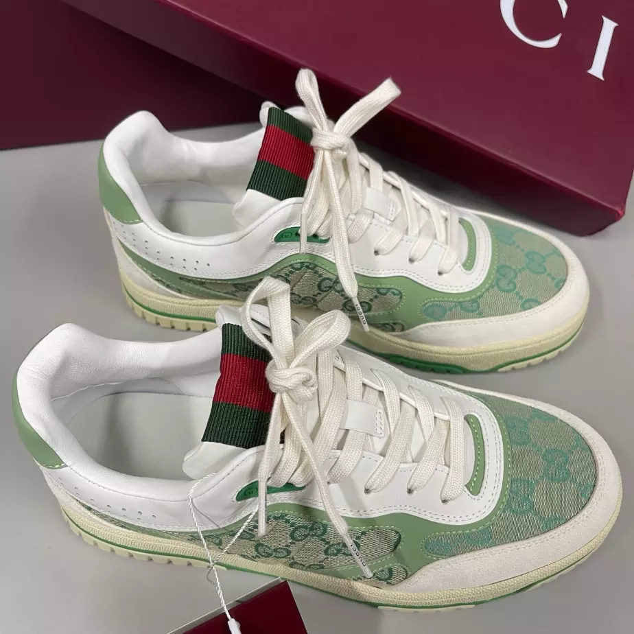 Gucci Re-Web Trainer White Sneakers - GCC208