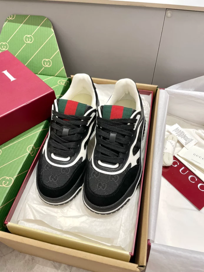 Gucci Re-Web Trainer White Sneakers - GCC208