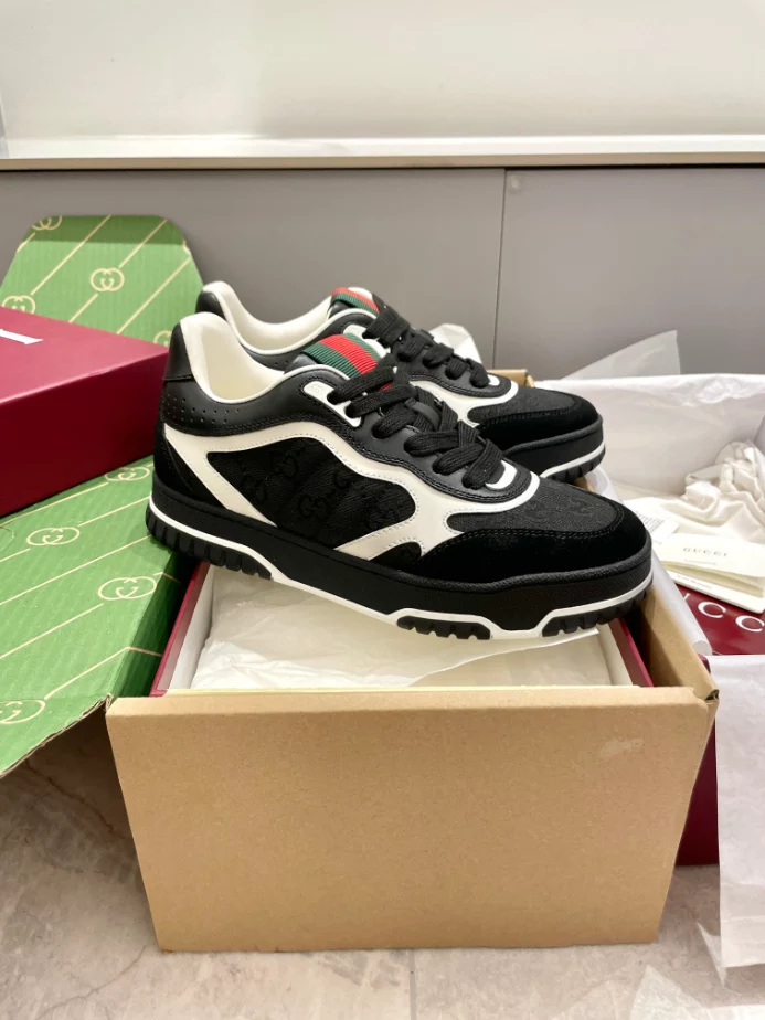 Gucci Re-Web Trainer White Sneakers - GCC208