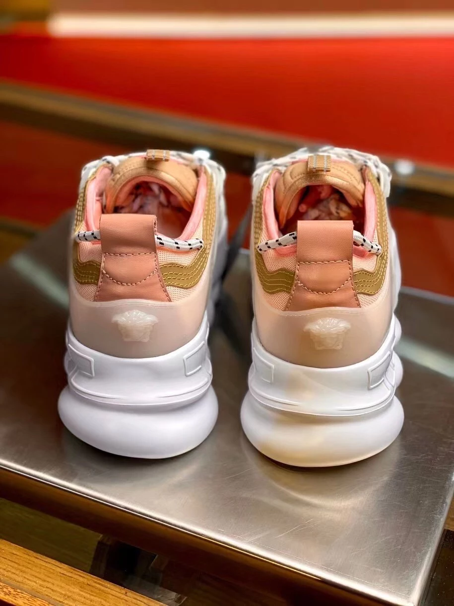 VERSACE WOMEN'S MULTICOLOUR CHAIN REACTION SNEAKERS WITH BAROQUE PRINT - VSS024