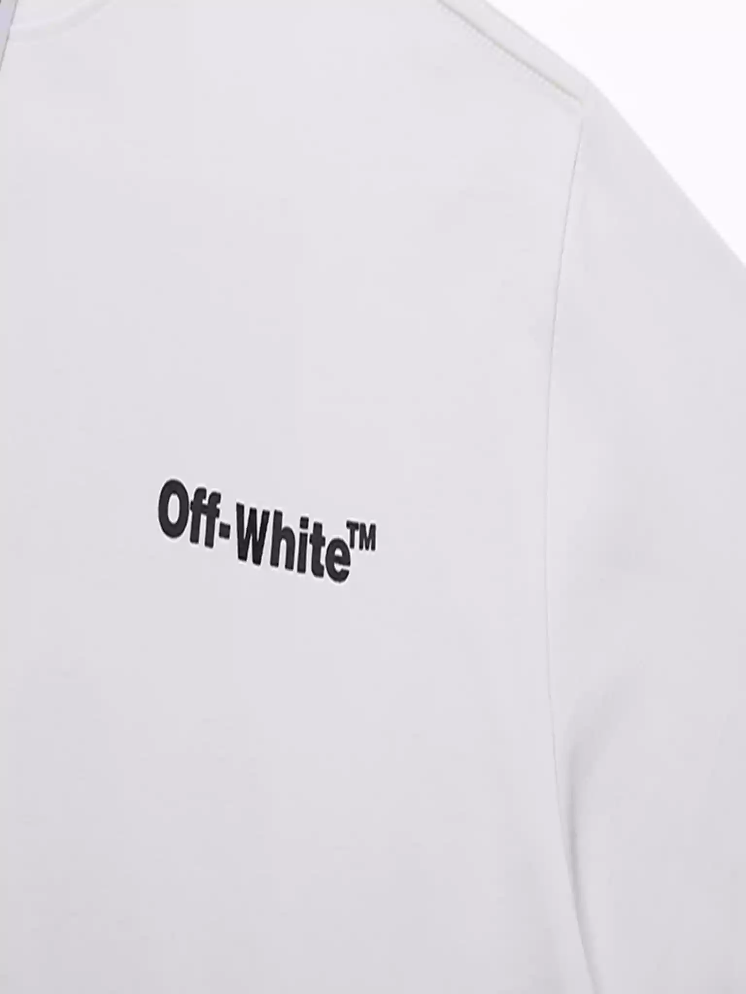 Off-White White Wave Out T-Shirt - OWS012 Off-White White Wave Out T-Shirt