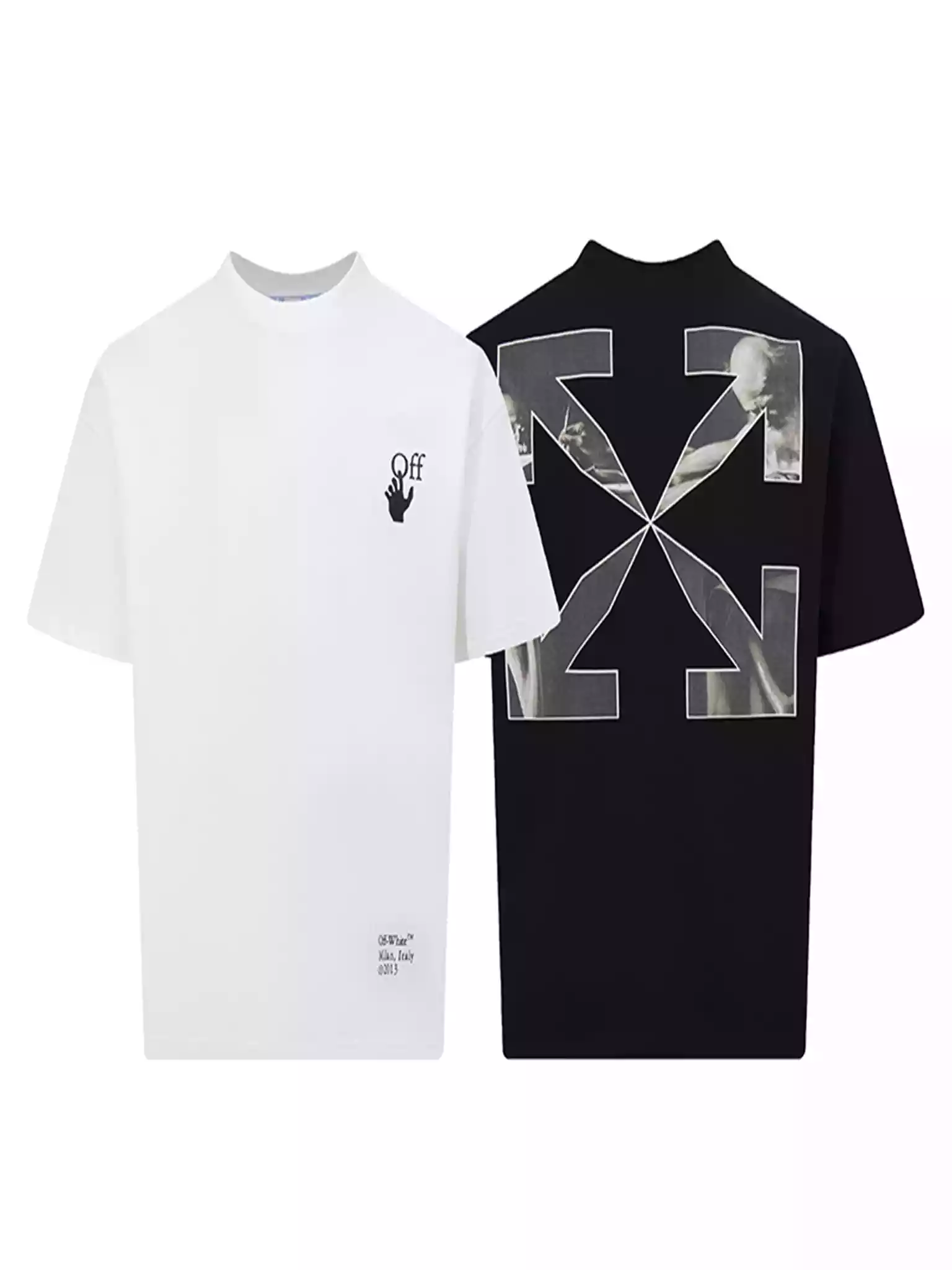 WHITE CARAVAGGIO PAINTING S/S T-SHIRT - OWS017 WHITE CARAVAGGIO PAINTING S/S T-SHIRT