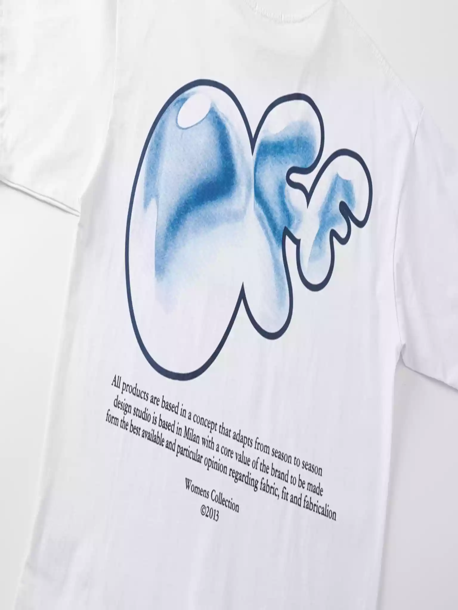 Off-White Bubble Fff T-shirt In White - OWS023 Off-White Bubble Fff T-shirt In White