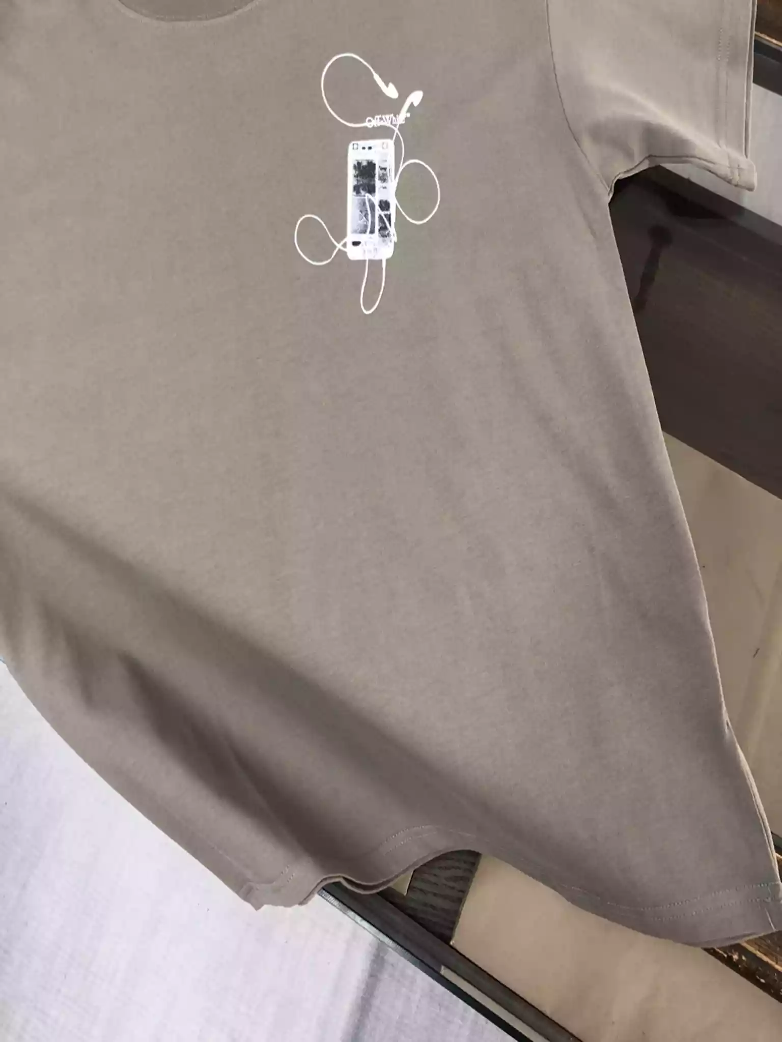 Off-White Scan Arrow T-shirt | Brown - OWS038 Off-White Scan Arrow T-shirt | Brown