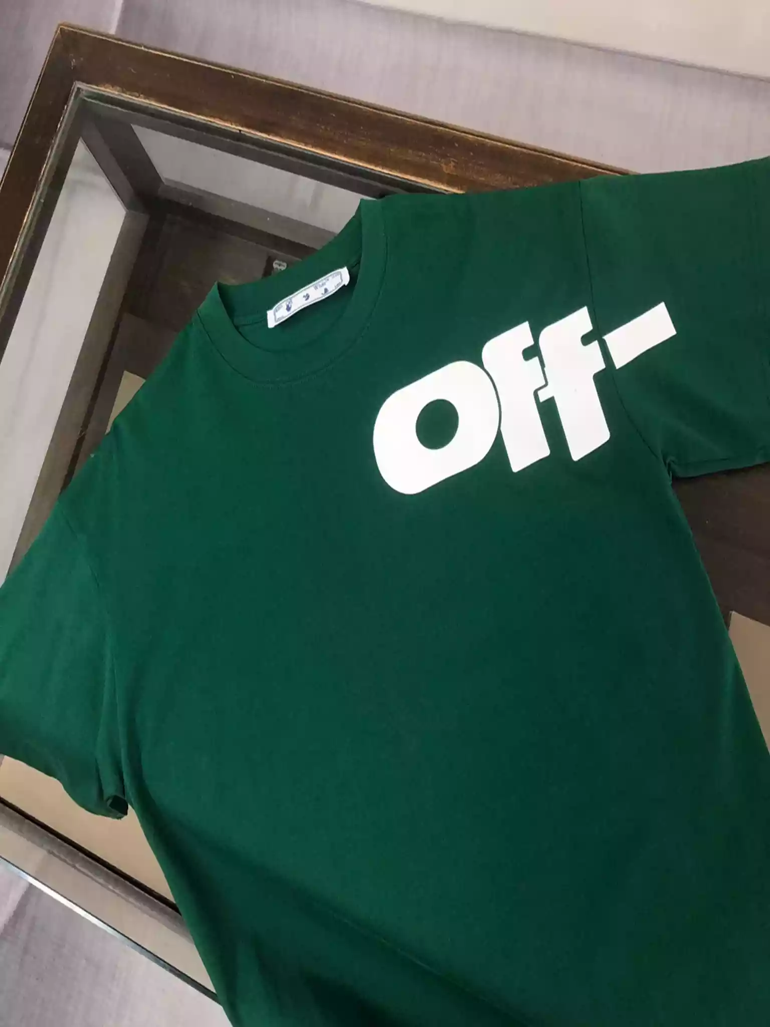 GREEN TYPE GRAPHIC S/S T-SHIRT IN GREEN - OWS040 GREEN TYPE GRAPHIC S/S T-SHIRT IN GREEN