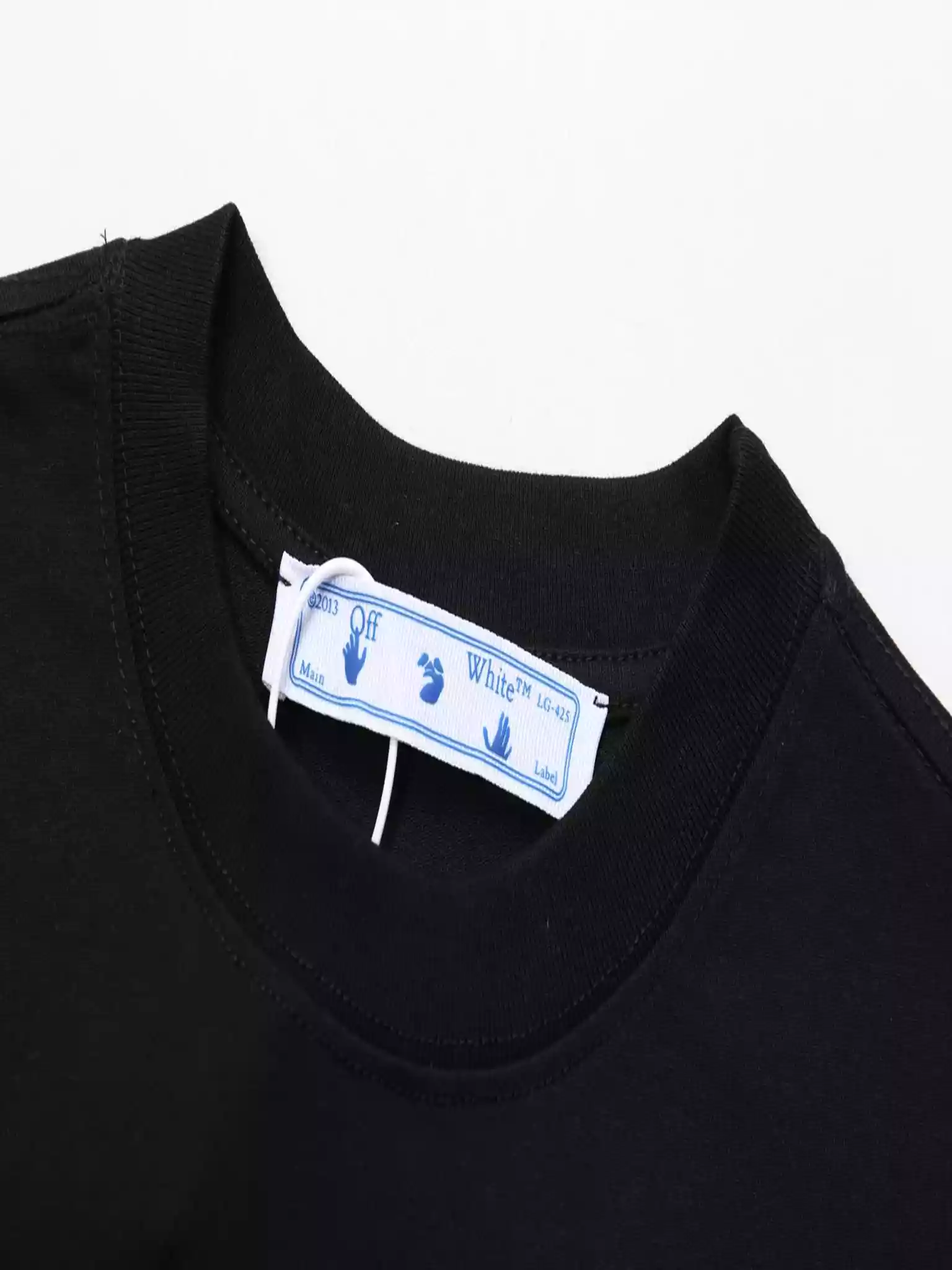 Off White Colour Painting Diagonals Arrows Tee Black - OWS008 Off White Colour Painting Diagonals Arrows Tee Black