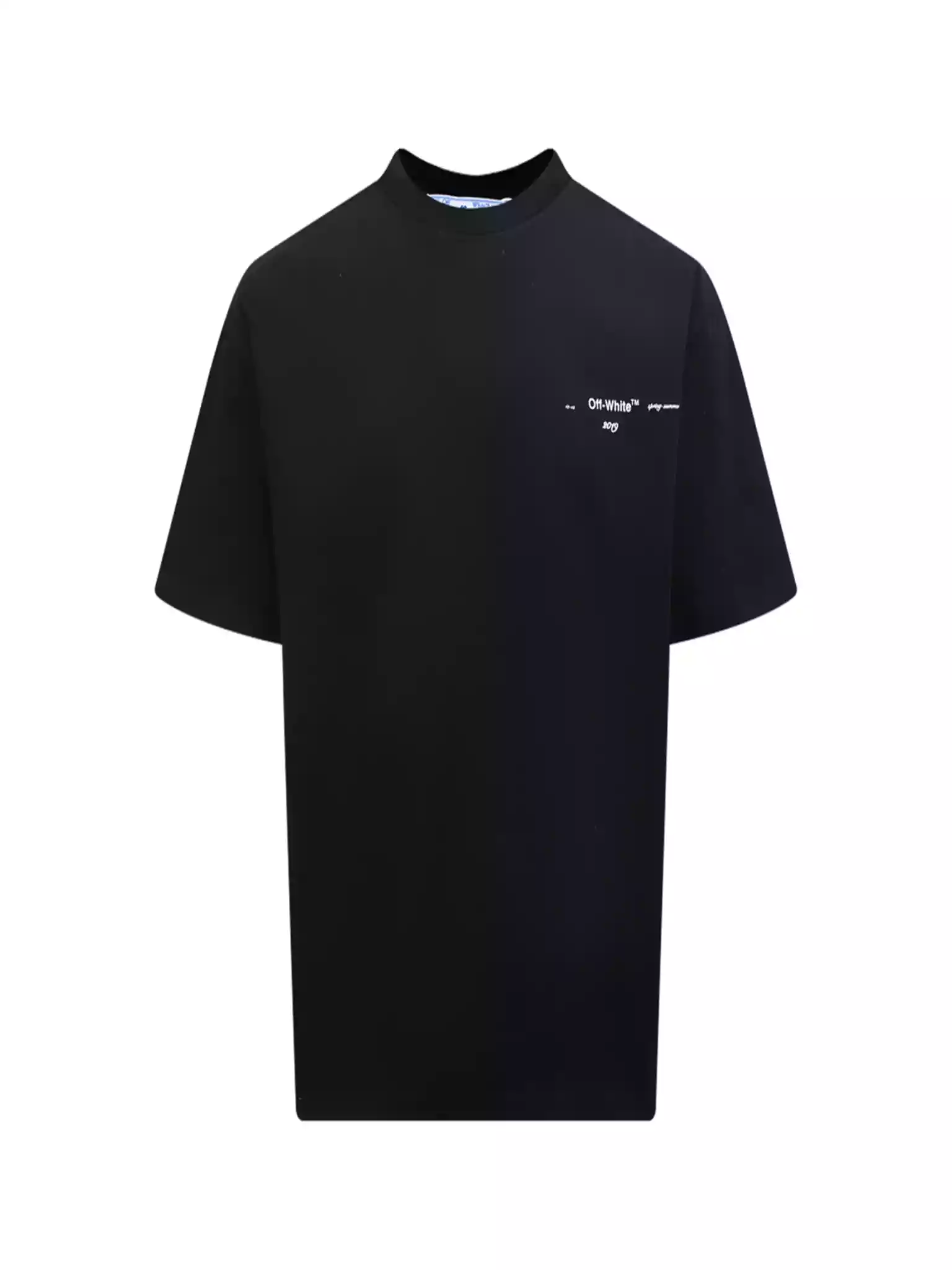 Off White Colour Painting Diagonals Arrows Tee Black - OWS008 Off White Colour Painting Diagonals Arrows Tee Black