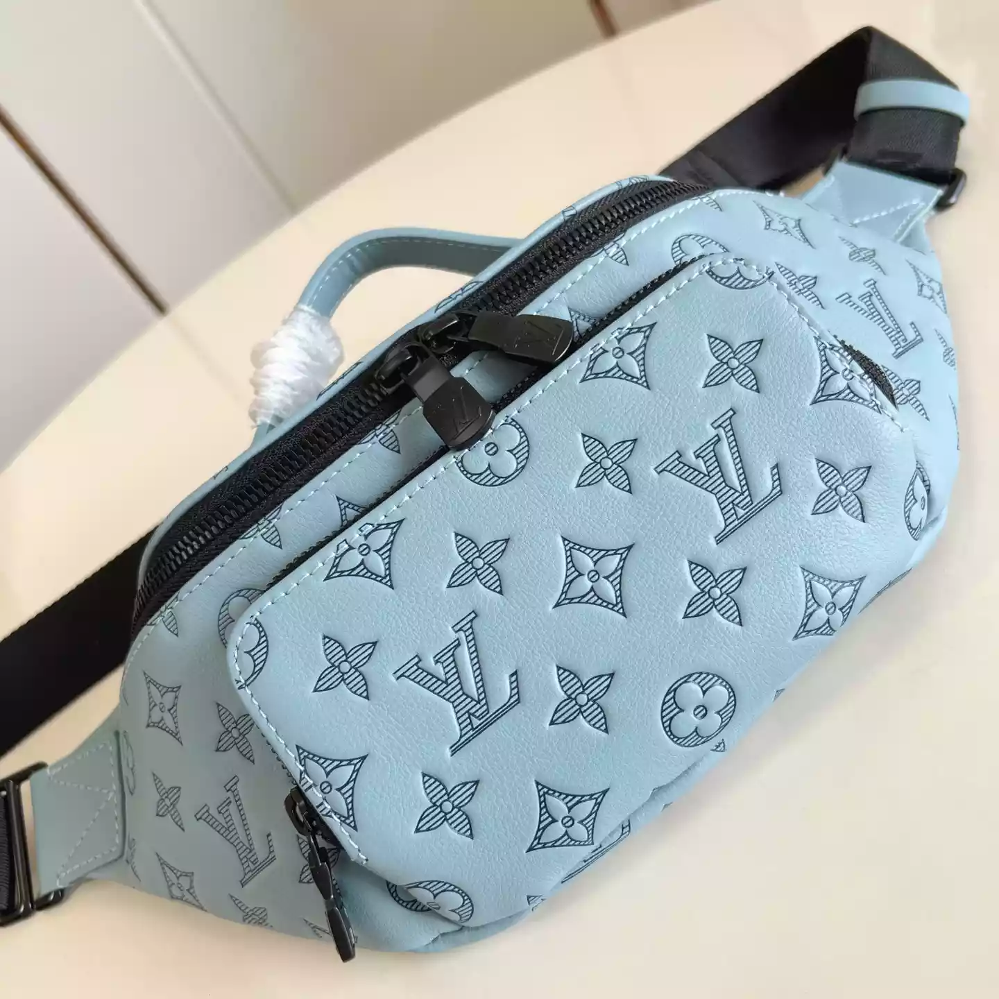 RUSH BUMBAG SKY BLUE MONOGRAM SHADOW - LW305 RUSH BUMBAG SKY BLUE MONOGRAM SHADOW