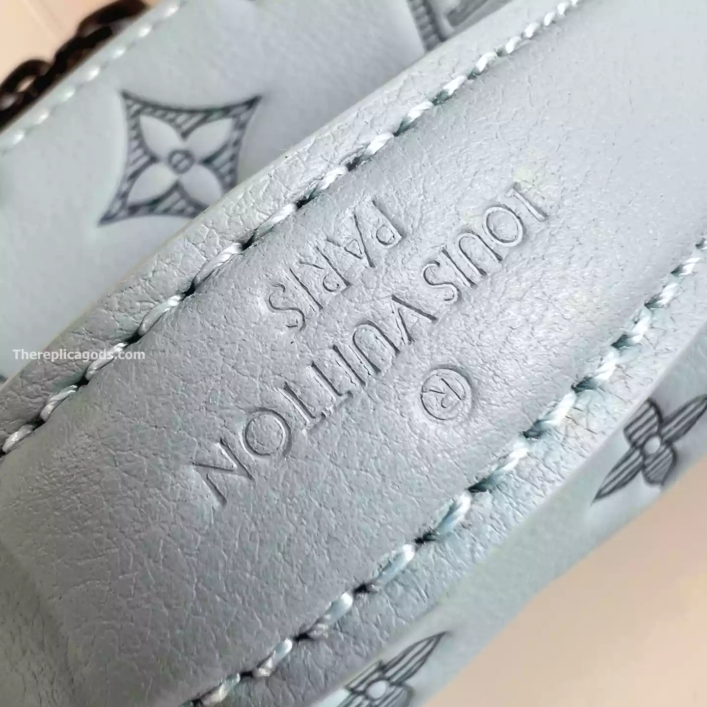 RUSH BUMBAG SKY BLUE MONOGRAM SHADOW - LW305 RUSH BUMBAG SKY BLUE MONOGRAM SHADOW