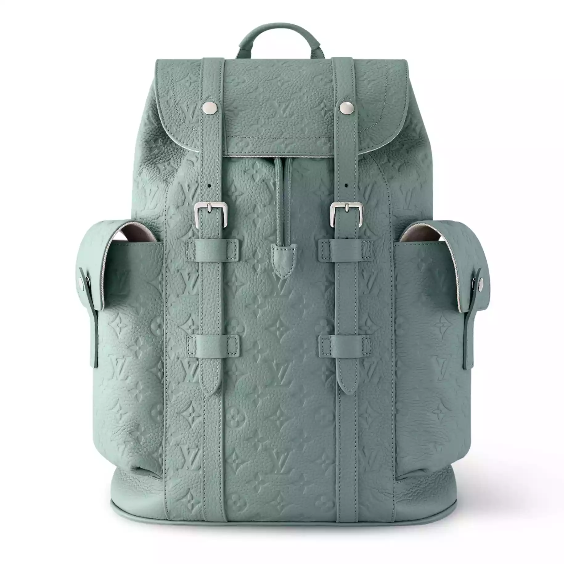 CHRISTOPHER MM BACKPACK MISTY LAKE GREEN MONOGRAM TAURILLON - LW310 CHRISTOPHER MM BACKPACK MISTY LAKE GREEN MONOGRAM TAURILLON