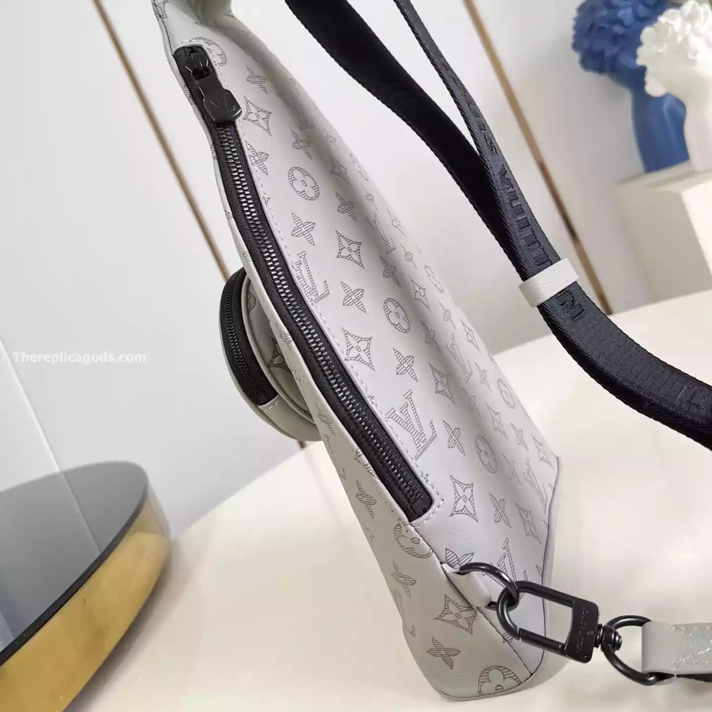 DUO SLINGBAG SAND MONOGRAM SHADOW - LW299 DUO SLINGBAG SAND MONOGRAM SHADOW