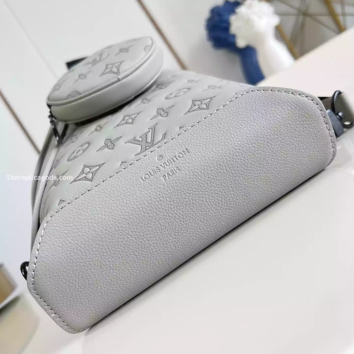 DUO SLINGBAG SAND MONOGRAM SHADOW - LW299 DUO SLINGBAG SAND MONOGRAM SHADOW