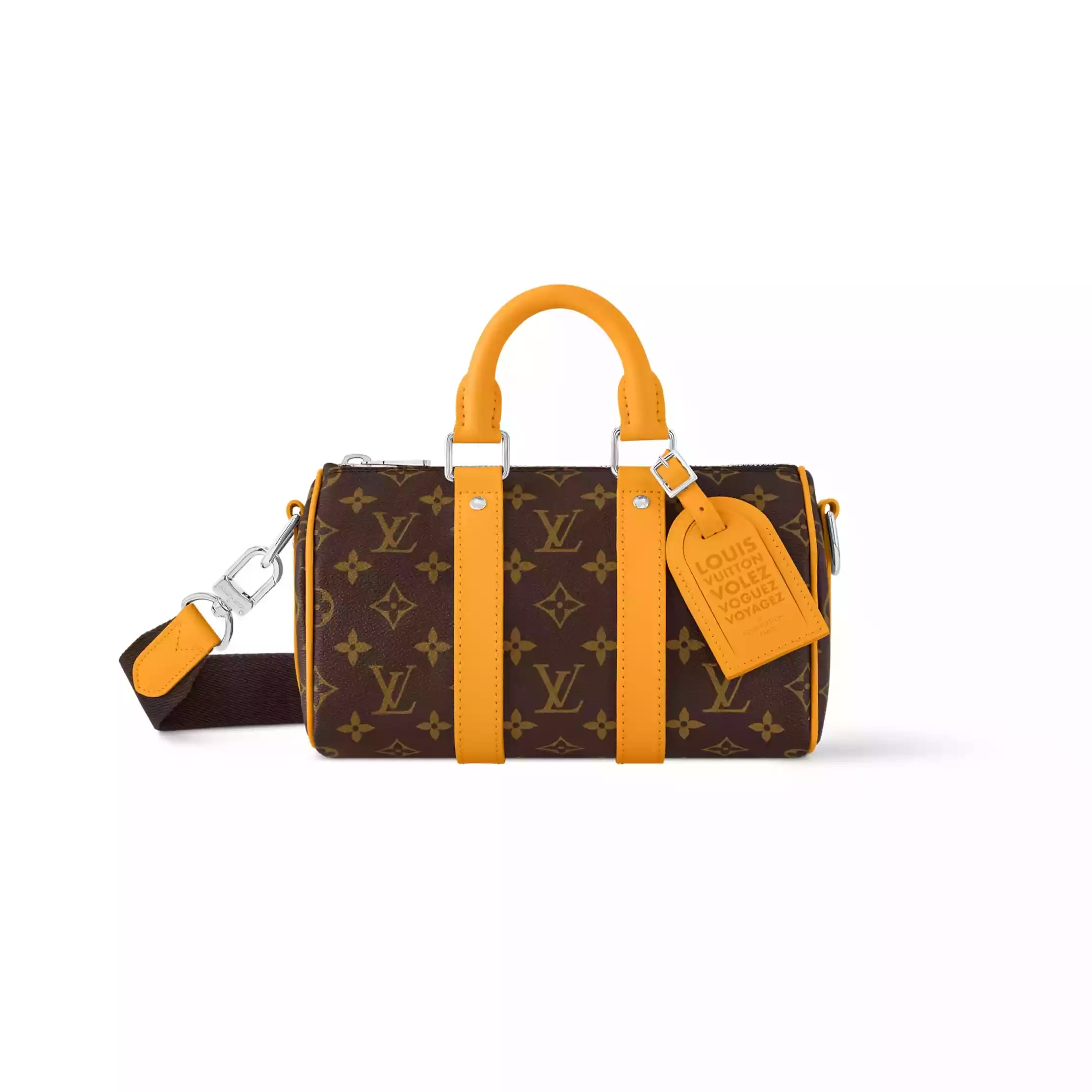 KEEPALL BANDOULIERE 25 BAG SAFRAN YELLOW MONOGRAM MACASSAR - LW301 KEEPALL BANDOULIERE 25 BAG SAFRAN YELLOW MONOGRAM MACASSAR