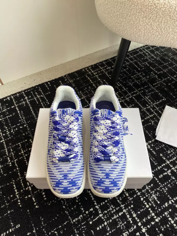 BURBERRY CHECK KNIT BOX SNEAKERS - BBR097