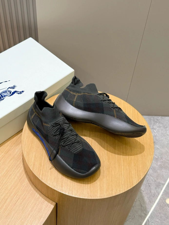 BURBERRY CHECK KNIT NEPTUNE SNEAKERS - BBR054