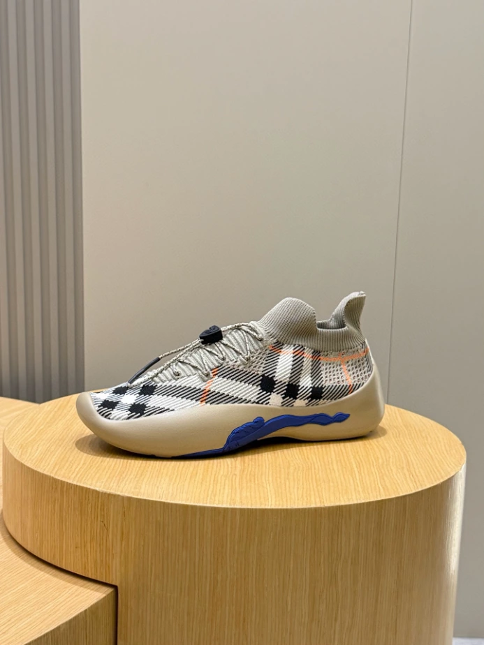 BURBERRY CHECK KNIT NEPTUNE SNEAKERS - BBR055