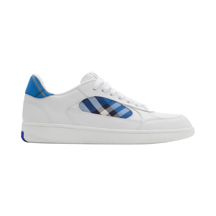 BURBERRY LEATHER AND CHECK TERRACE SNEAKERS - BBR035