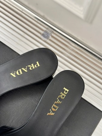 PRADA HEELED SANDALS 35MM IN BLACK SAFFIANO LEATHER - PSD031