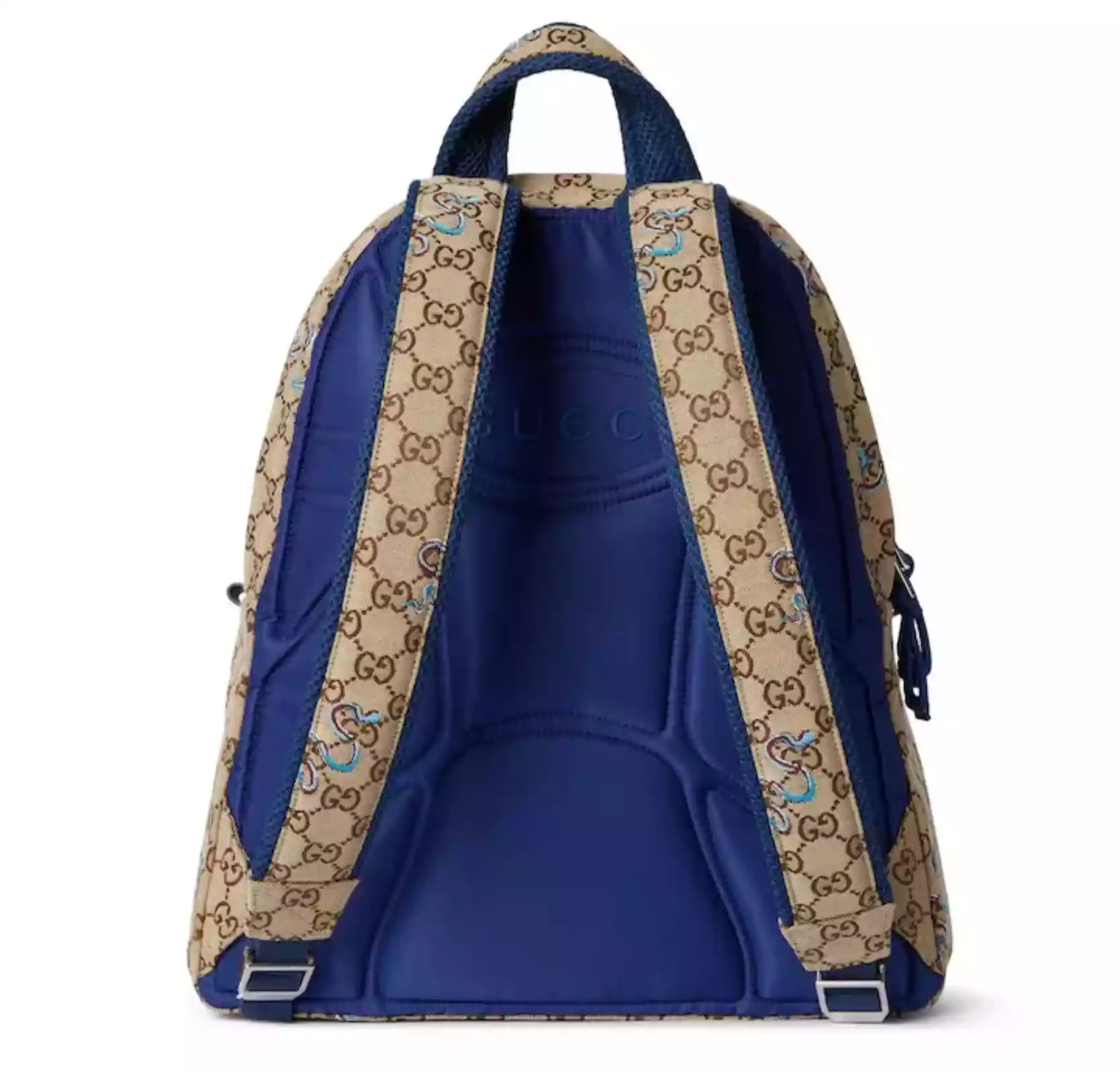 Men's Natural Medium Backpack With Embroidery - BG073 Men's Natural Medium Backpack With Embroidery