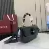 GUCCI LEATHER BAMBOO DIVA MEDIUM BAG BLACK 2025 - BG101 GUCCI LEATHER BAMBOO DIVA MEDIUM BAG BLACK 2025