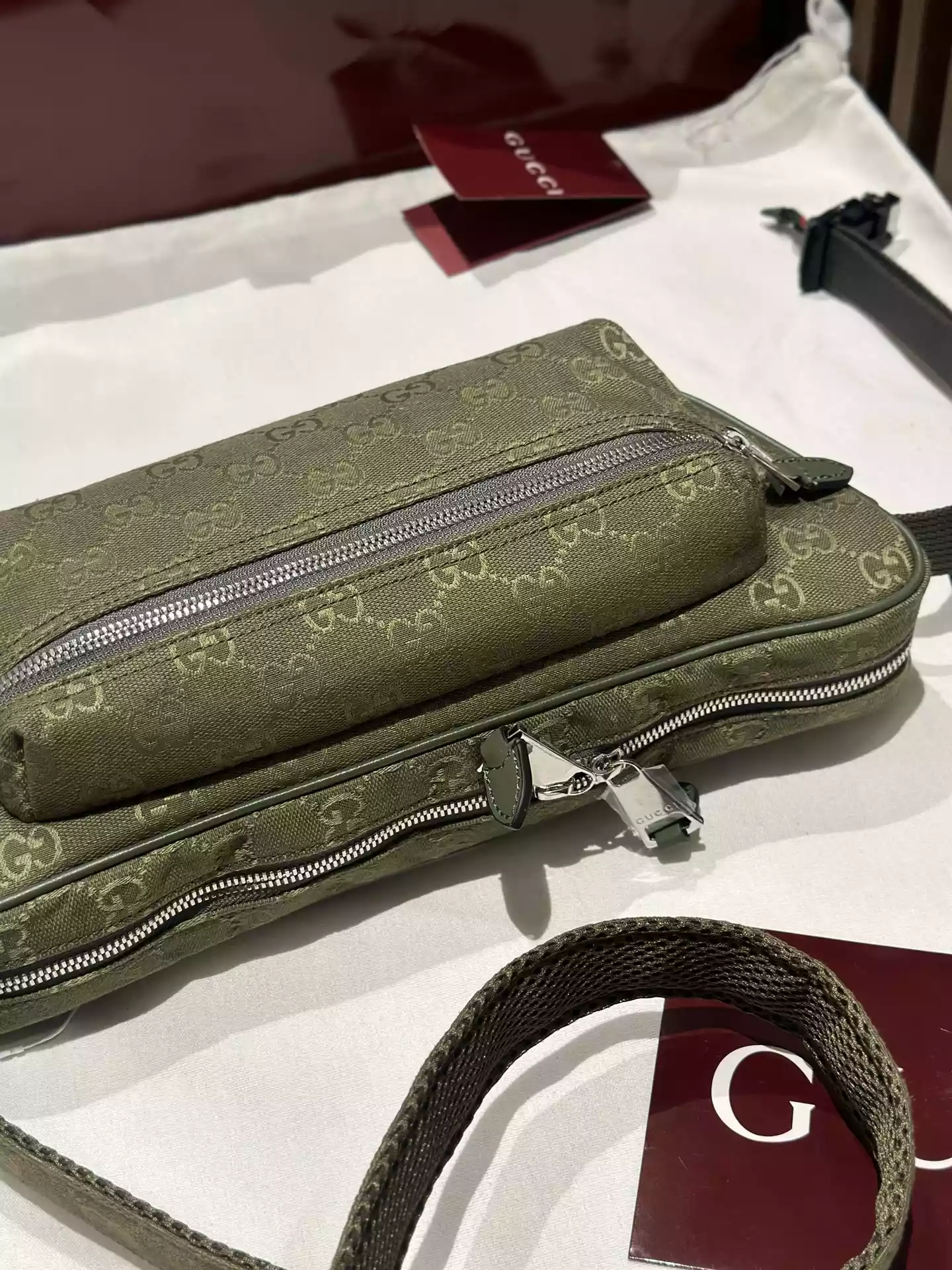 Ophidia small slingbag in Beige GG Canvas - BG065 Ophidia small slingbag in Beige GG Canvas