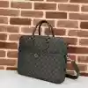 GUCCI OPHIDIA GG CANVAS MEDIUM BRIEFCASE GREY 2024 - BG087 GUCCI OPHIDIA GG CANVAS MEDIUM BRIEFCASE GREY 2024