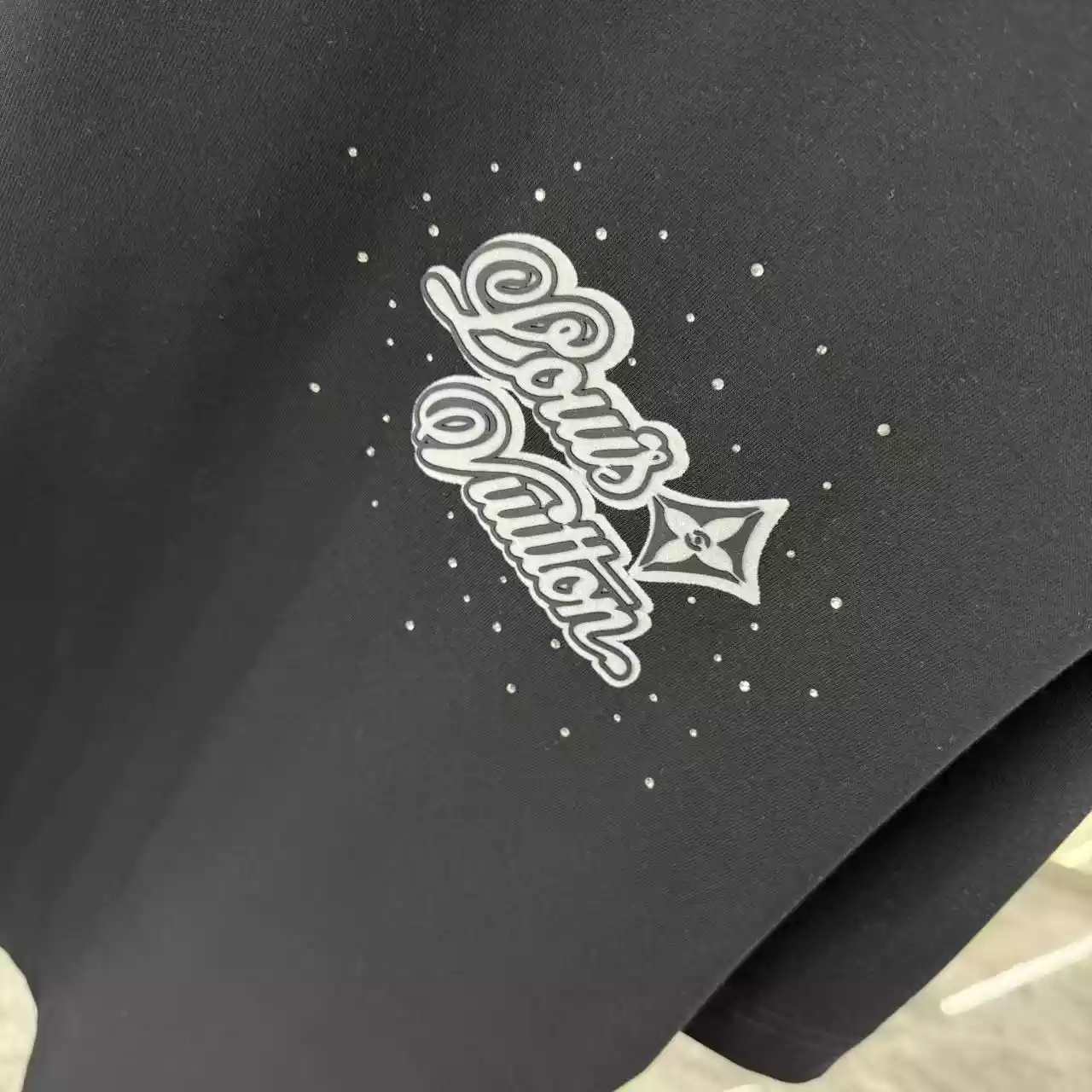 LV Premium Short Sleeve T-shirt In Black - LVTS087 LV Premium Short Sleeve T-shirt In Black