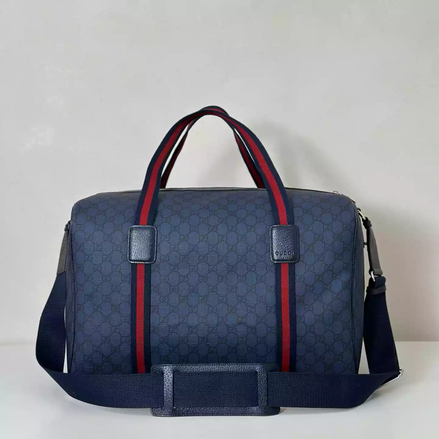 Medium duffle bag with Web in dark blue - BG068 Medium duffle bag with Web in dark blue