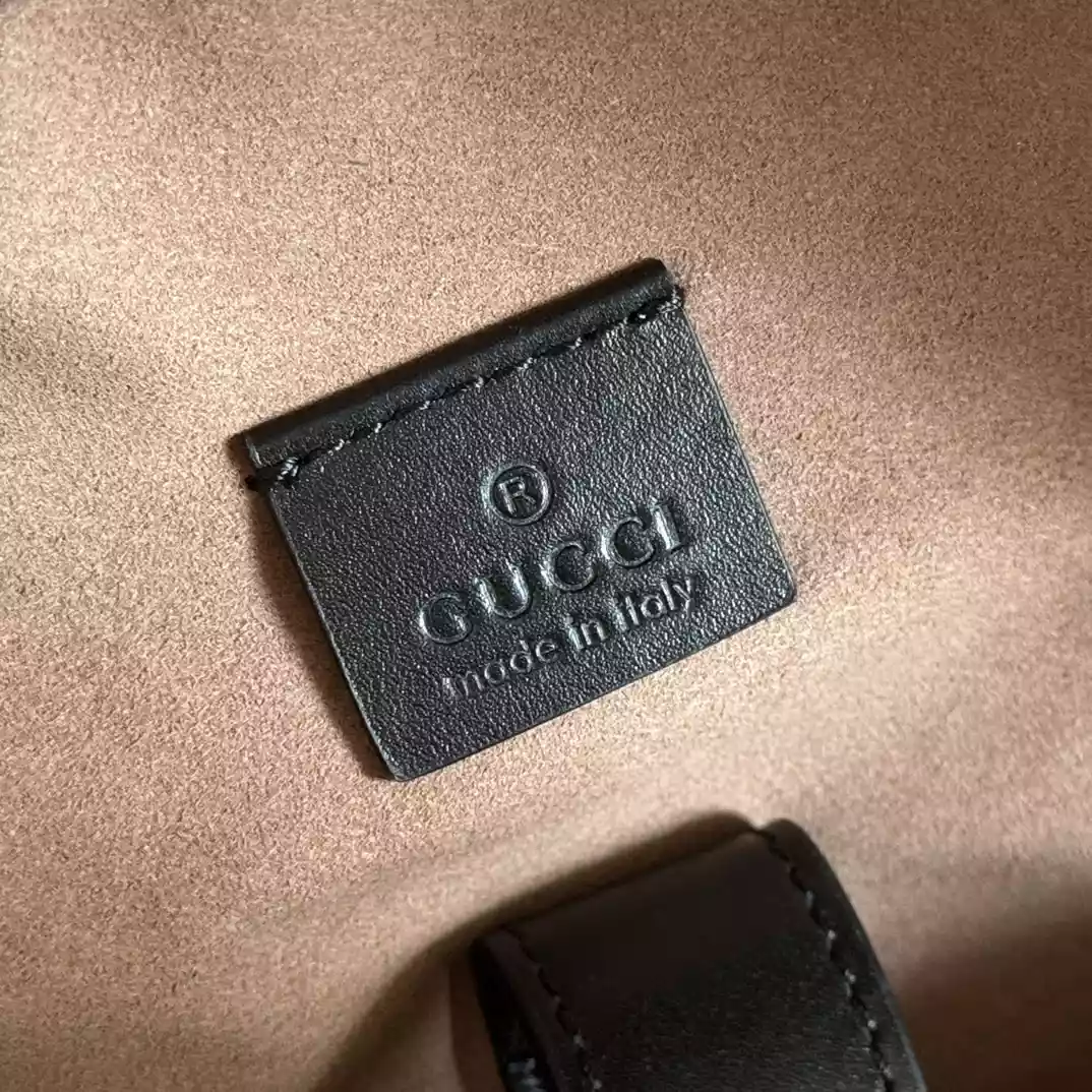 Gucci GG Monogram Medium Backpack Black - BG070 Gucci GG Monogram Medium Backpack Black