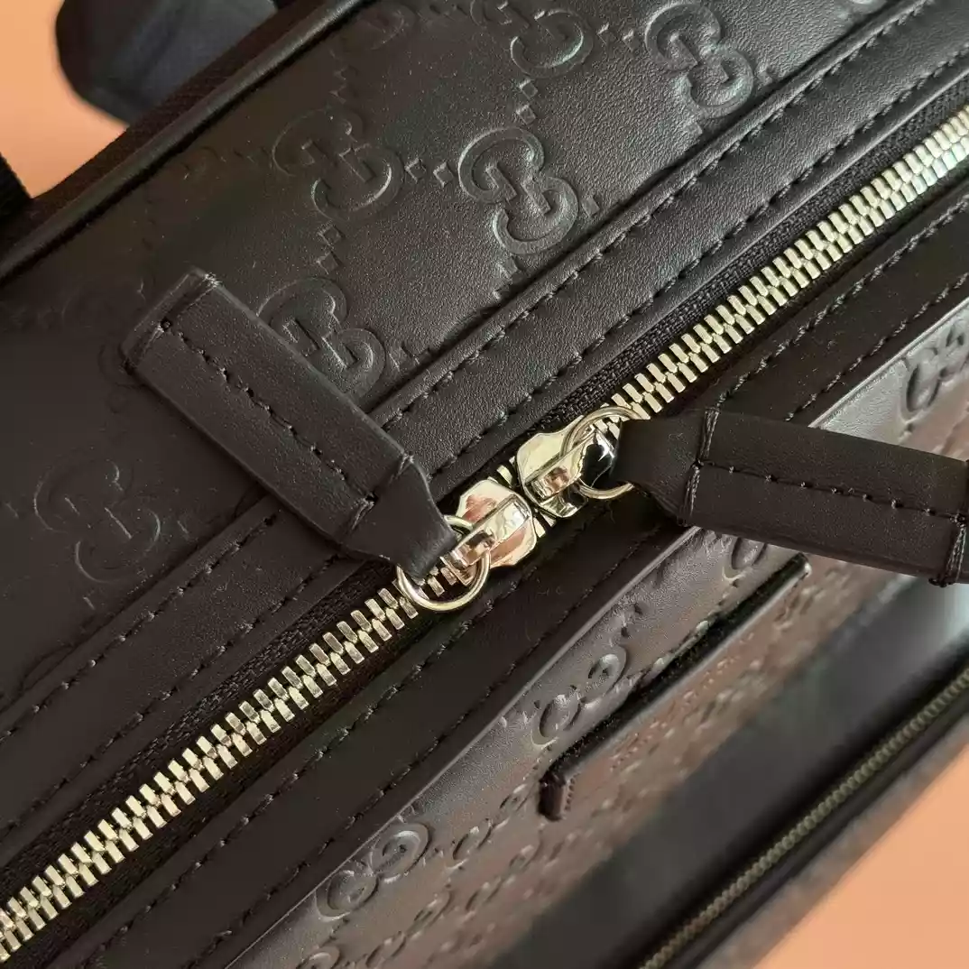 Gucci GG Monogram Medium Backpack Black - BG070 Gucci GG Monogram Medium Backpack Black