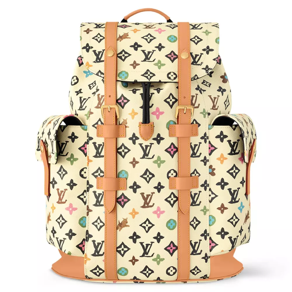 CHRISTOPHER MM BACKPACK VANILLA MONOGRAM CRAGGY COATED CANVAS M25240 - LW350 DISCOVERY BACKPACK PM SKY BLUE MONOGRAM CANVAS