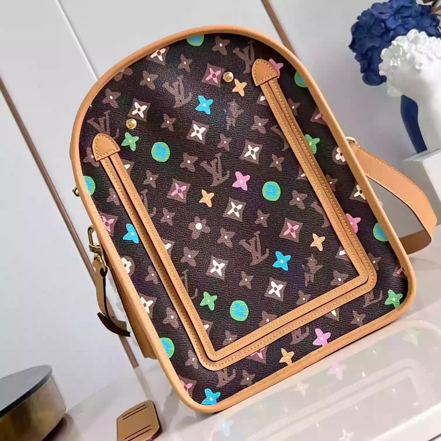 DOG BAG CHOCOLATE MONOGRAM CRAGGY M47066 - LW376 DISCOVERY BACKPACK PM SKY BLUE MONOGRAM CANVAS