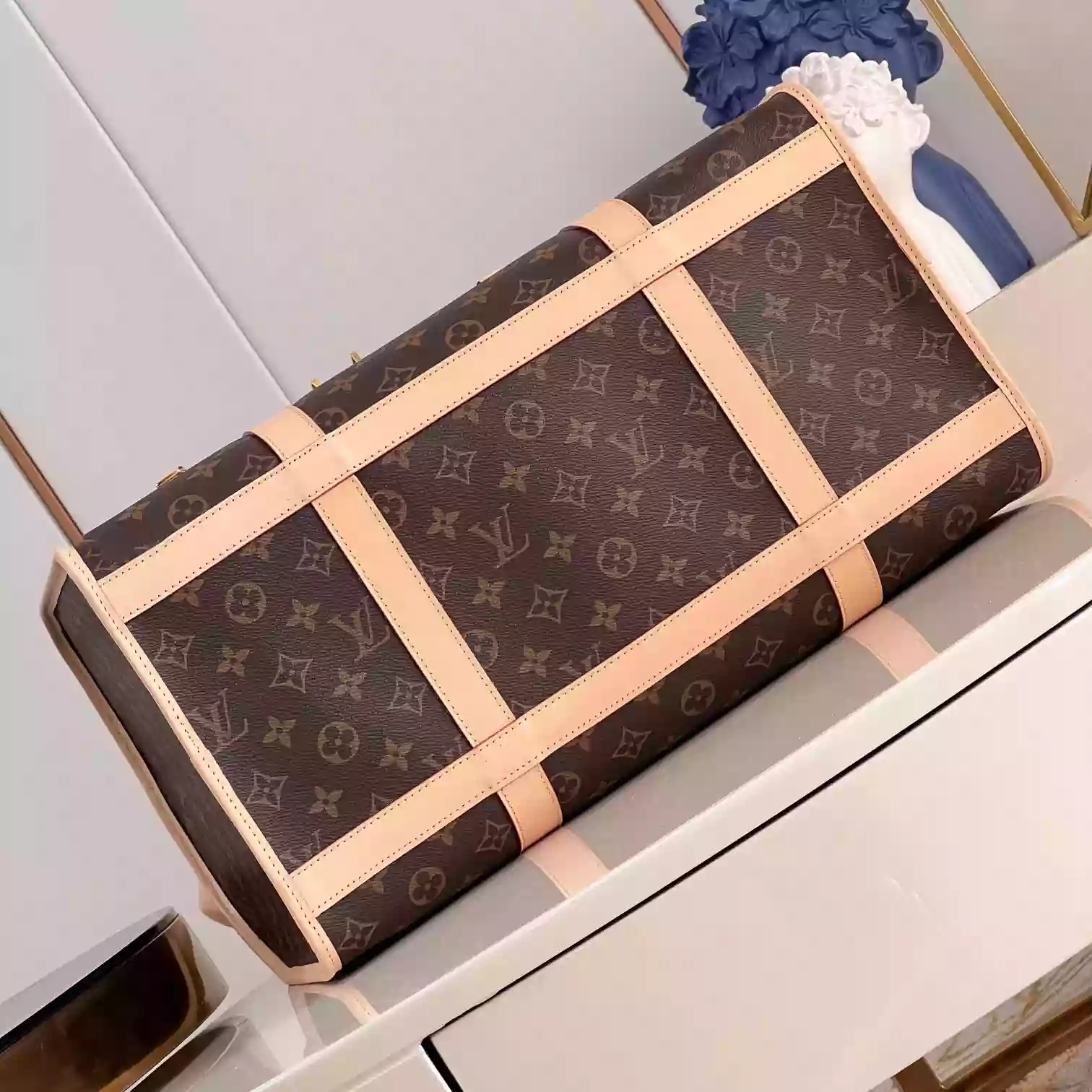 DOG CARRIER 40 MONOGRAM COATED CANVAS M45662 - LW375 DISCOVERY BACKPACK PM SKY BLUE MONOGRAM CANVAS