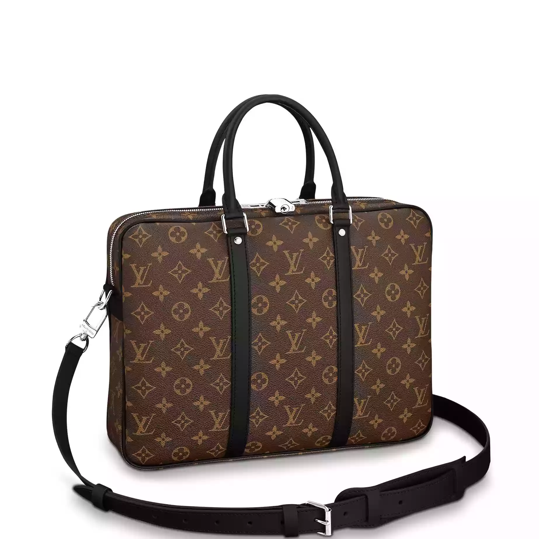 PORTE-DOCUMENTS VOYAGE MONOGRAM MACASSAR CANVAS M52005 - LW326 DISCOVERY BACKPACK PM SKY BLUE MONOGRAM CANVAS