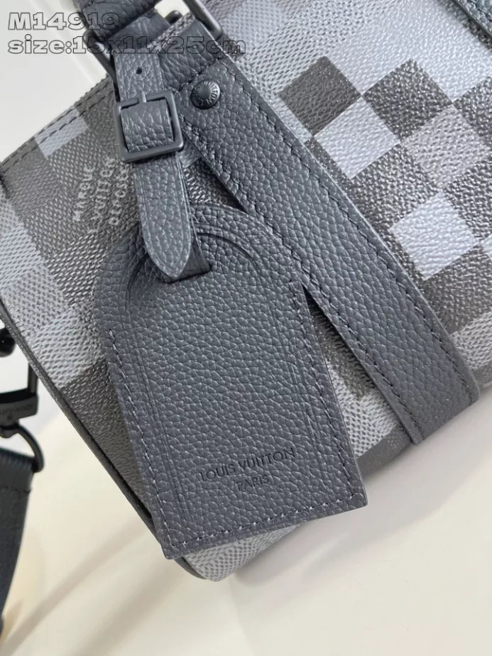 KEEPALL BANDOULIERE 25 BAG BLACK DAMOFLAGE BLACK CANVAS M14919 - LW413 DISCOVERY BACKPACK PM SKY BLUE MONOGRAM CANVAS