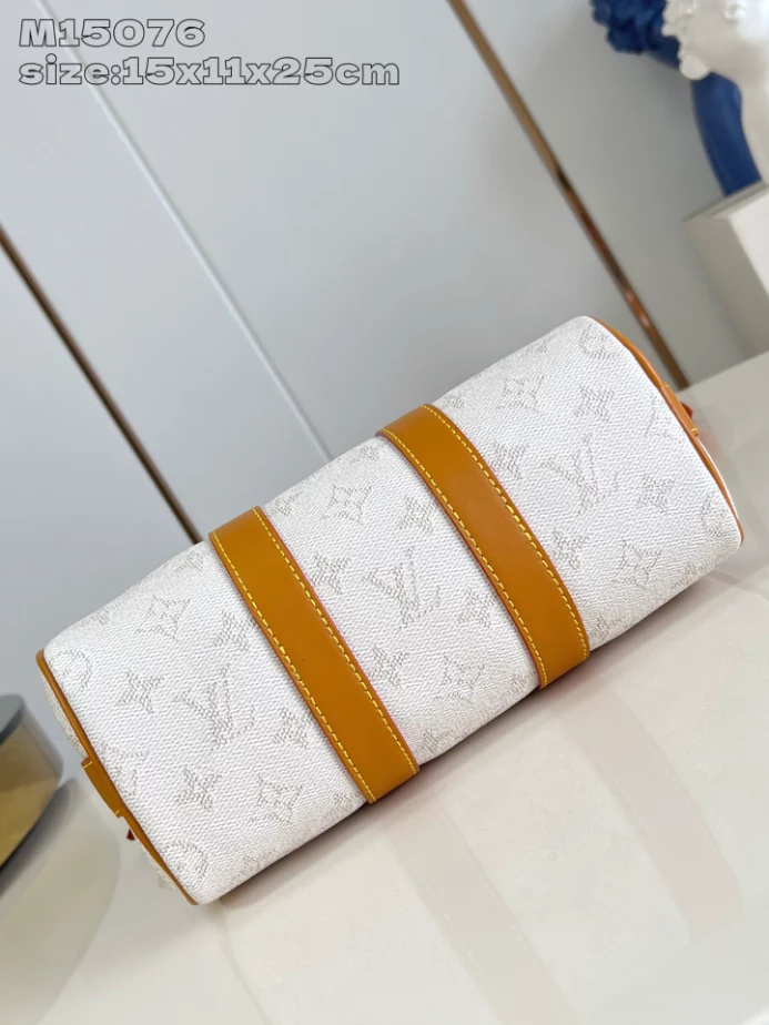 KEEPALL BANDOULIERE 25 BROWN MONOGRAM HERITAGE CANVAS M15076 - LW417 DISCOVERY BACKPACK PM SKY BLUE MONOGRAM CANVAS