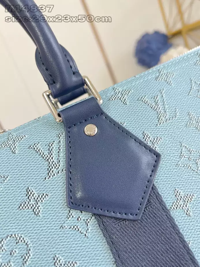 KEEPALL BANDOULIERE 50 BAG BLUE MONOGRAM CANVAS M14837 - LW354 DISCOVERY BACKPACK PM SKY BLUE MONOGRAM CANVAS