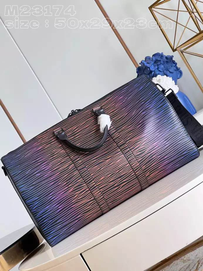 KEEPALL BANDOULIERE 50 GRADIENT ELECTRIC SUN M23174 - LW362 DISCOVERY BACKPACK PM SKY BLUE MONOGRAM CANVAS