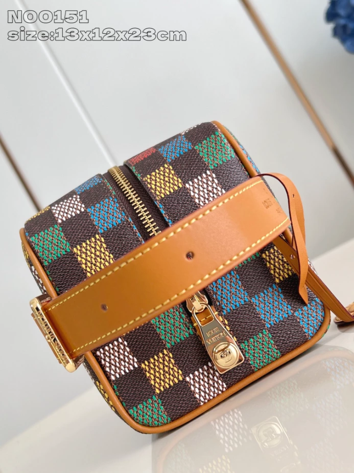 LOCKER DOPP KIT DAMIER EBENE CANVAS N00151 - LW391 DISCOVERY BACKPACK PM SKY BLUE MONOGRAM CANVAS