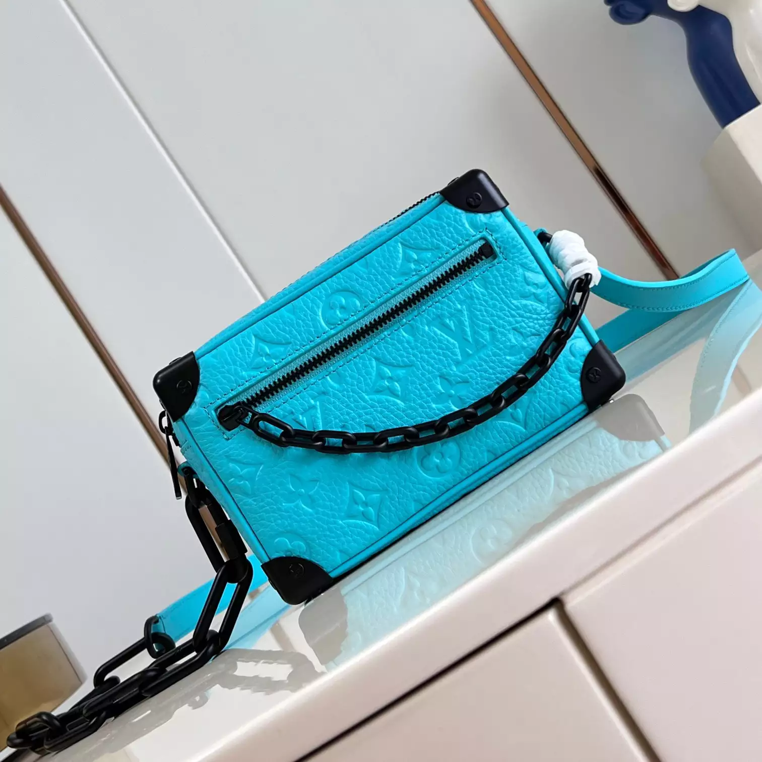 MINI SOFT TRUNK M11673 - LW439 DISCOVERY BACKPACK PM SKY BLUE MONOGRAM CANVAS