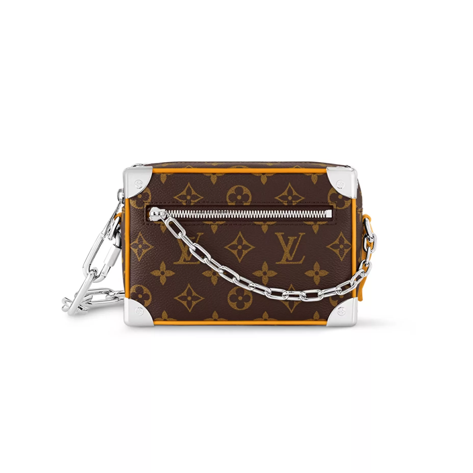 MINI SOFT TRUNK SAFRAN YELLOW MONOGRAM MACASSAR COATED CANVAS AND COWHIDE LEATHER M12767 - LW423 DISCOVERY BACKPACK PM SKY BLUE MONOGRAM CANVAS