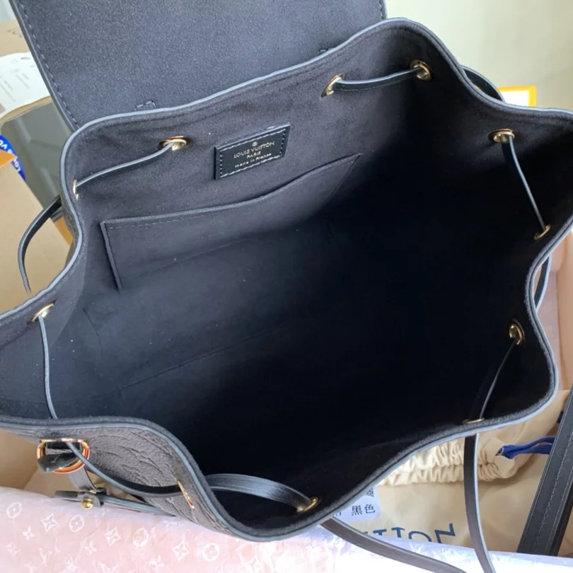 MONTSOURIS BACKPACK BLACK MONOGRAM EMPREINTE M45205 - LW346 DISCOVERY BACKPACK PM SKY BLUE MONOGRAM CANVAS