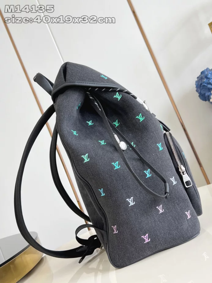 MONTSOURIS BACKPACK MONOGRAM OTHER CANVAS - LW336 DISCOVERY BACKPACK PM SKY BLUE MONOGRAM CANVAS