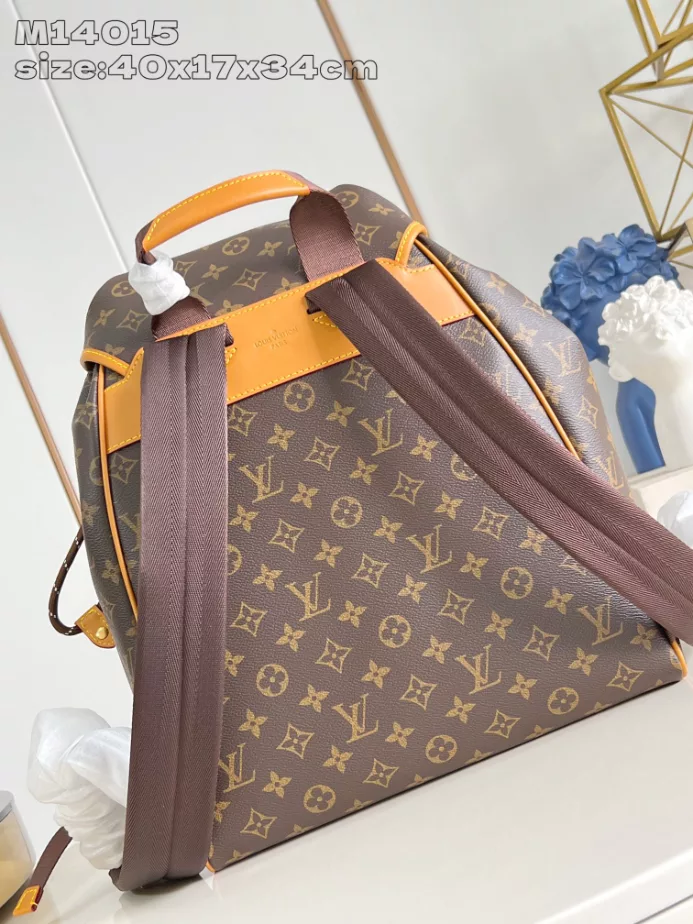 MONTSOURIS CARGO BACKPACK BROWN MONOGRAM CANVAS M14015 - LW332 DISCOVERY BACKPACK PM SKY BLUE MONOGRAM CANVAS