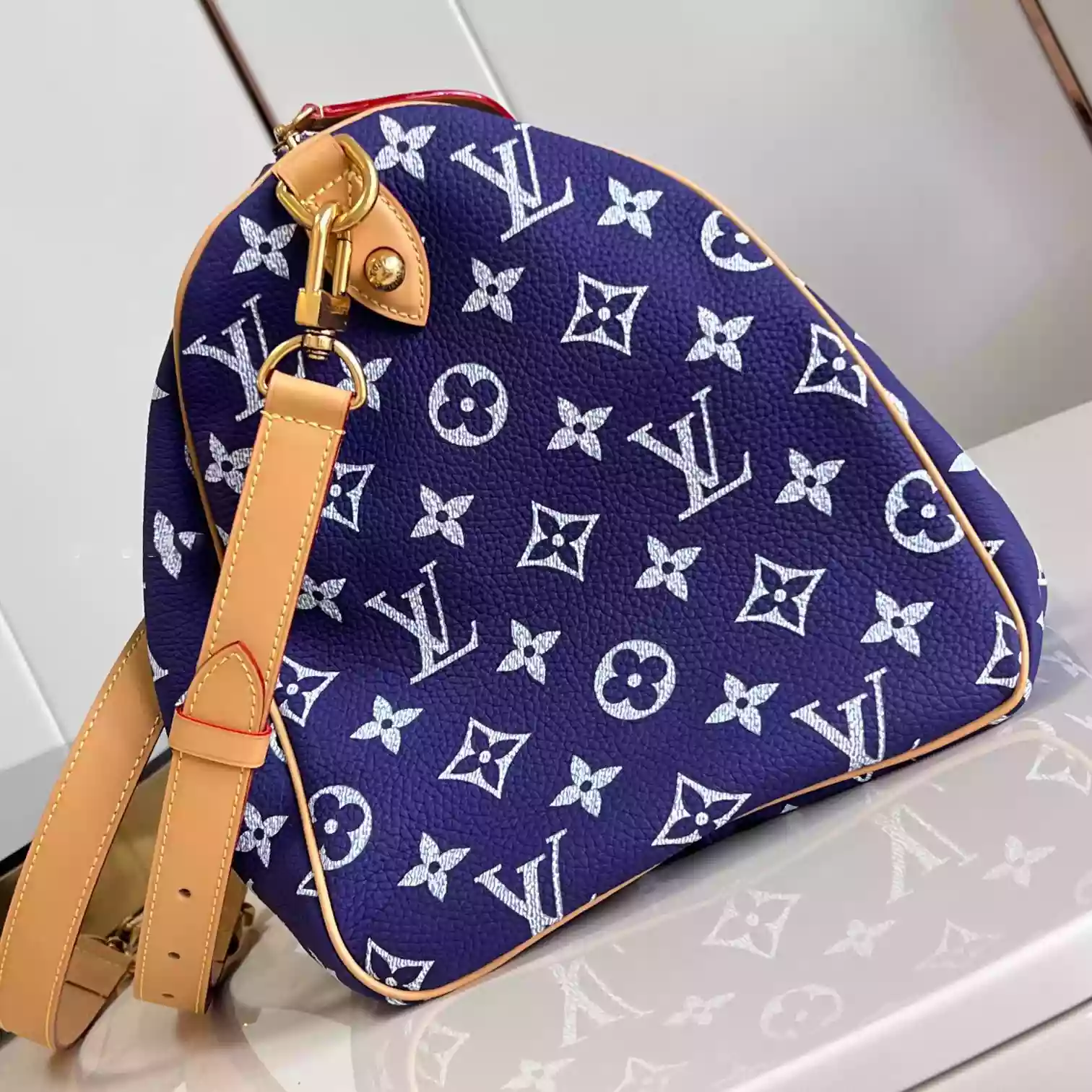 SPEEDY P9 BANDOULIERE 40 PURPLE AMETHYST M11597 - LW356 DISCOVERY BACKPACK PM SKY BLUE MONOGRAM CANVAS