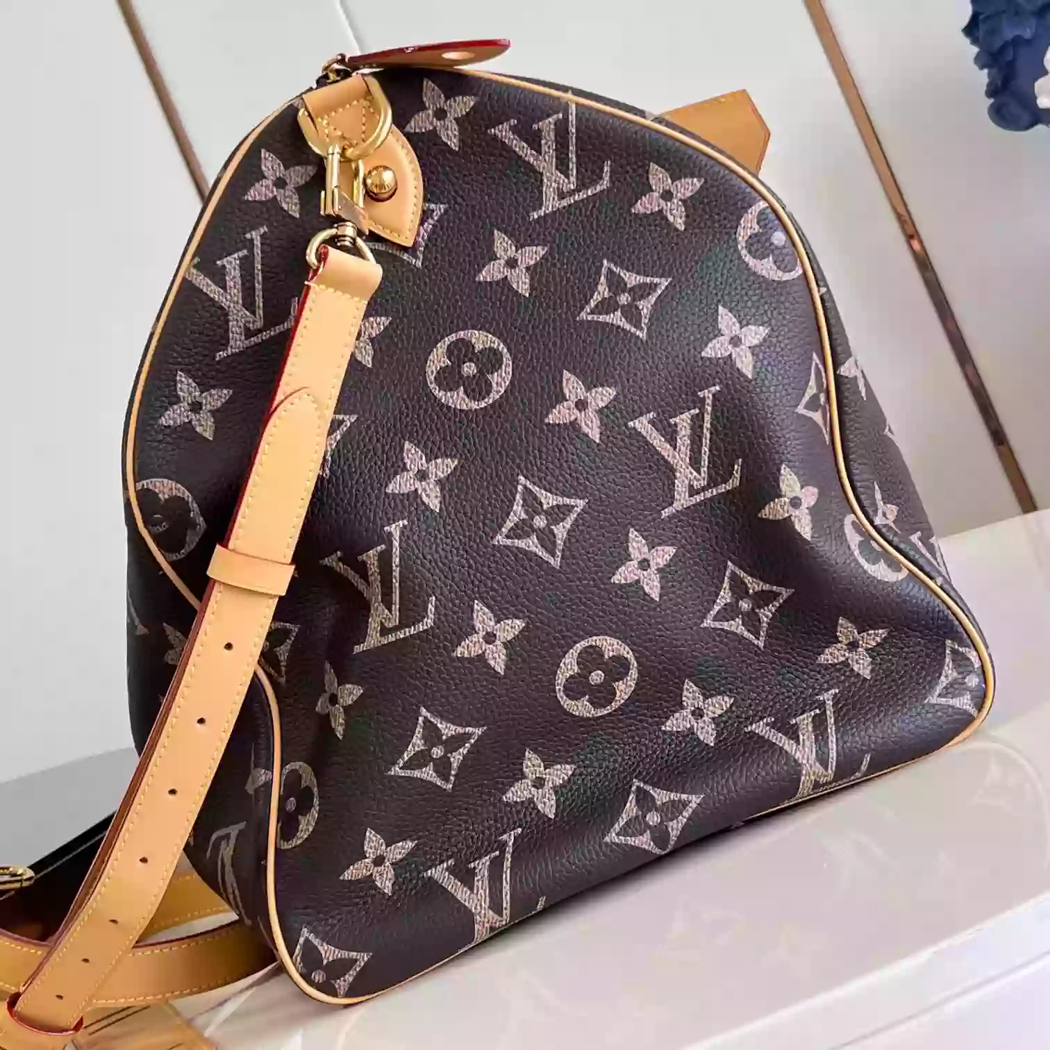 SPEEDY P9 BANDOULIERE 50 MONOGRAM SOFT CALFSKIN M46962 - LW359 DISCOVERY BACKPACK PM SKY BLUE MONOGRAM CANVAS